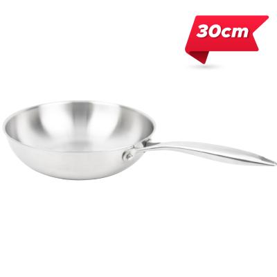 Chảo Uni-Clad inox 3 lớp nắp kính chống dính 30cm KIMS COOK